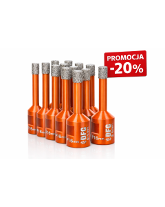 Zestaw 10 szt. otwornic M14  fi 6 mm